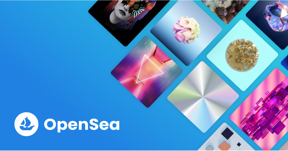 OpenSea application banner showing the main interface