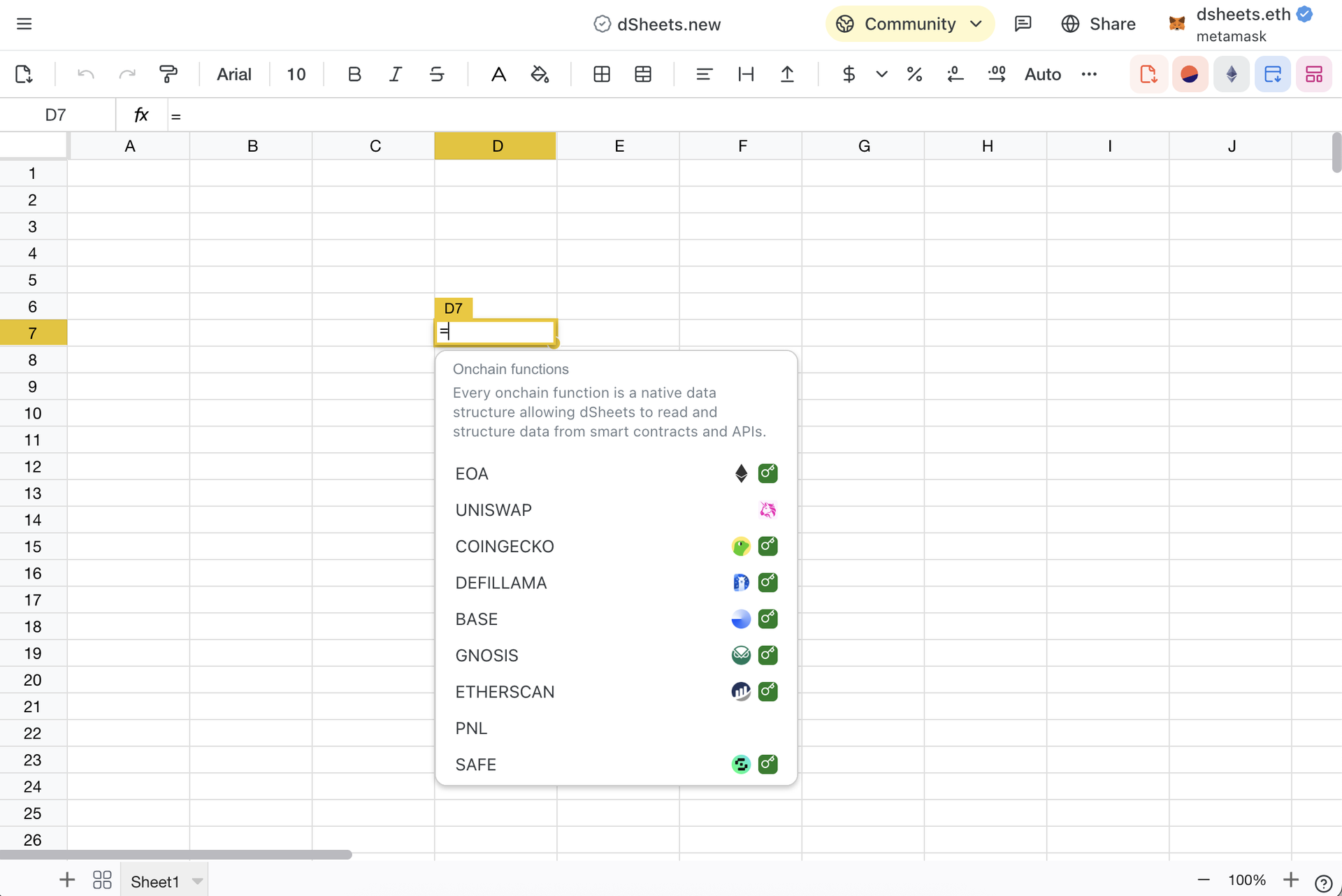 Screenshot 1 of Fileverse - dsheets showing the application interface