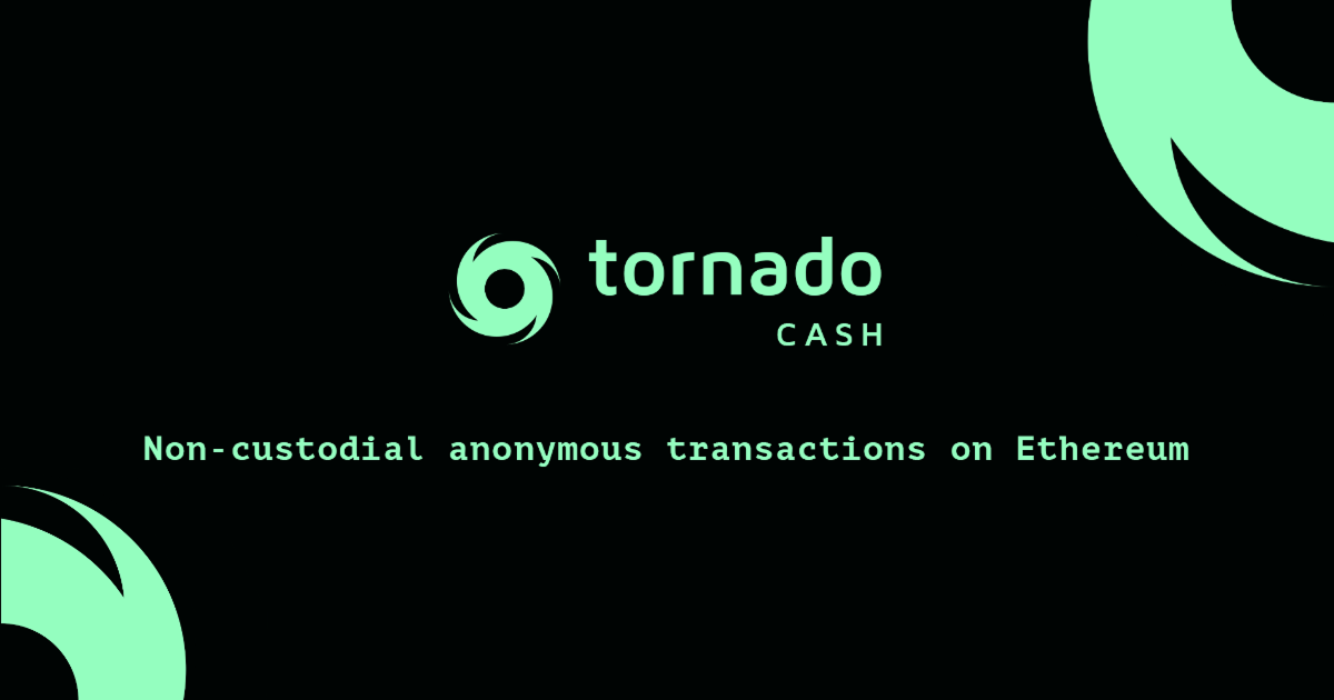 Screenshot 1 of Tornado Cash showing the application interface