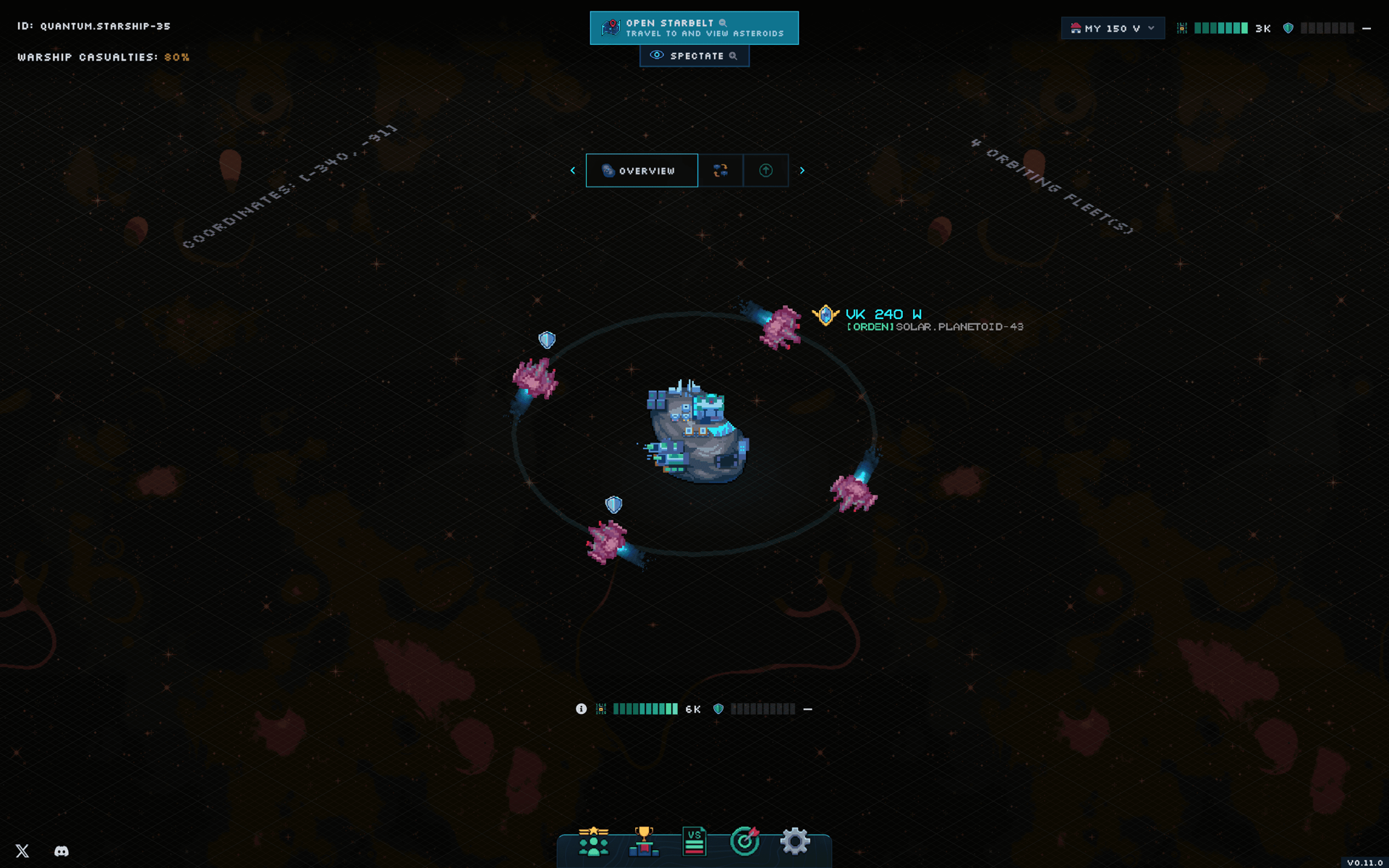 Screenshot 1 of Primodium showing the application interface