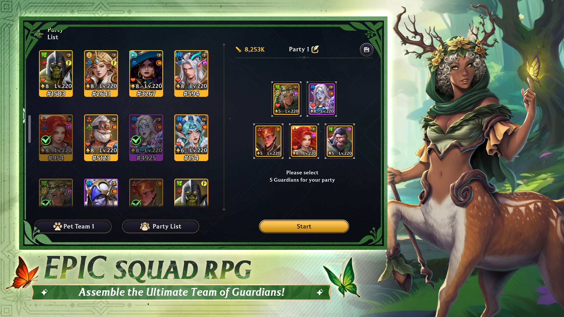 Screenshot 1 of Guild of Guardians showing the application interface
