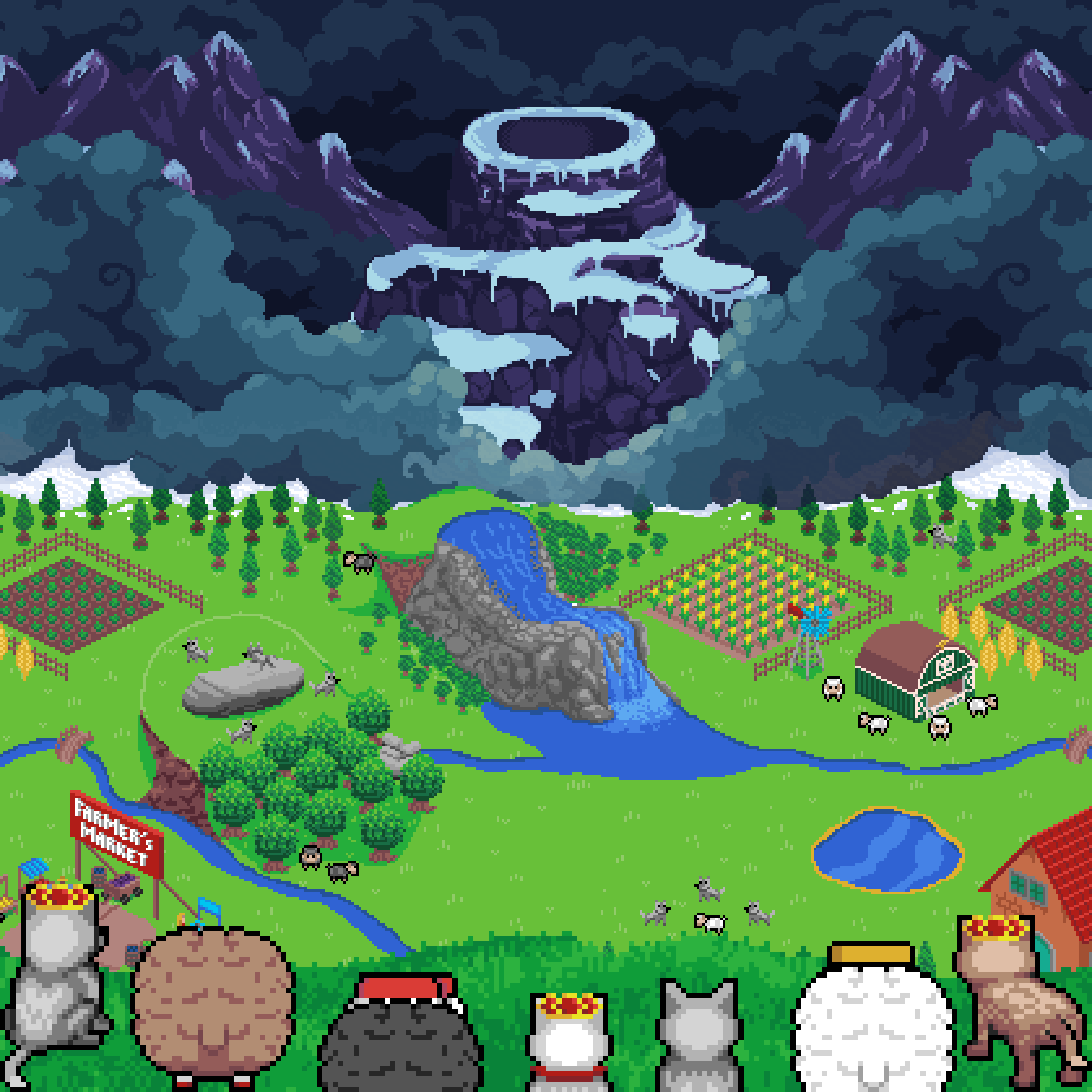 Screenshot 1 of Wolf Game showing the application interface