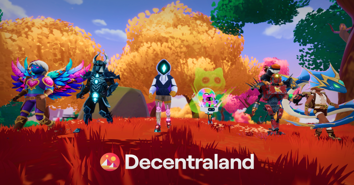 Screenshot 1 of Decentraland showing the application interface