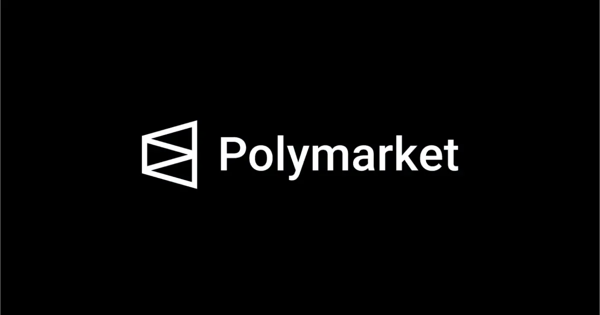 Polymarket application banner showing the main interface