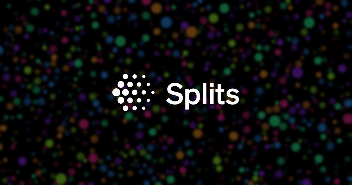 Screenshot 1 of Splits.org showing the application interface